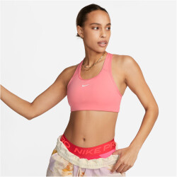 NIKE Dri-FIT Swoosh Sport-BH Damen 612 - coral chalk/white S