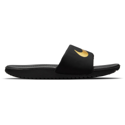 NIKE Kawa Slides Badelatschen Kinder 003 - black/metallic gold 28