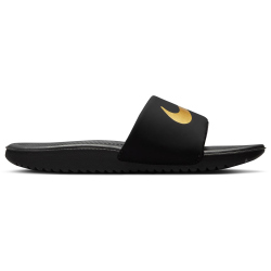 NIKE Kawa Slides Badelatschen Kinder 003 - black/metallic gold 28