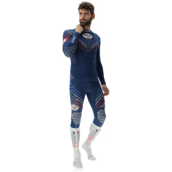UYN Natyon 3.0 Frankreich langarm Ski-Funktionsshirt