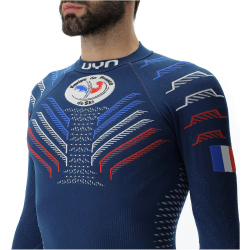 UYN Natyon 3.0 Frankreich langarm Ski-Funktionsshirt