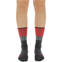 UYN One Cool Trekkingsocken Damen G049 - anthracite-red...