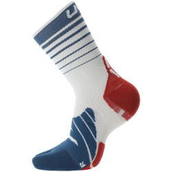 UYN Runners Lauf-Zehensocken Herren W632 - white-blue poseidon-red 35-38