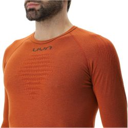 UYN Evolutyon Biotech langarm Funktionsshirt Herren M434 - bombay brown XXL