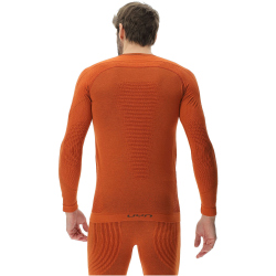 UYN Evolutyon Biotech langarm Funktionsshirt Herren M434 - bombay brown XXL