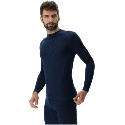 UYN Fusyon Biotech langarm Funktionsshirt Herren K662 - blue poseidon S/M