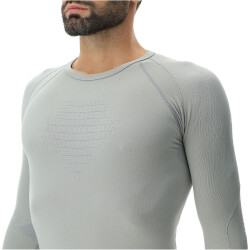 UYN Evolutyon langarm Funktionsshirt Herren J914 - nautical grey/pearl/pearl S/M
