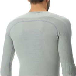 UYN Evolutyon langarm Funktionsshirt Herren J914 - nautical grey/pearl/pearl S/M