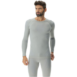 UYN Evolutyon langarm Funktionsshirt Herren J914 - nautical grey/pearl/pearl S/M