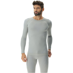 UYN Evolutyon langarm Funktionsshirt Herren J914 - nautical grey/pearl/pearl L/XL