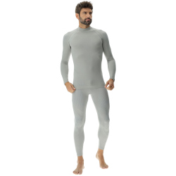 UYN Evolutyon Turtleneck langarm Funktionsshirt Herren J914 - nautical grey/pearl/pearl L/XL