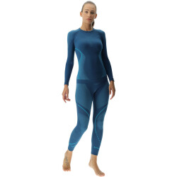 UYN Evolutyon langarm Funktionshirt Damen K950 - blue poseidon/peacock533/peacock533 S/M