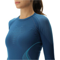UYN Evolutyon langarm Funktionshirt Damen K950 - blue poseidon/peacock533/peacock533 S/M