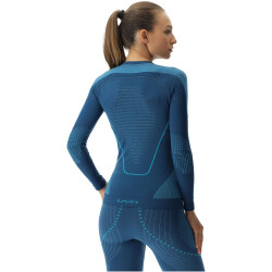 UYN Evolutyon langarm Funktionshirt Damen K950 - blue poseidon/peacock533/peacock533 S/M