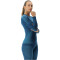 UYN Evolutyon langarm Funktionshirt Damen K950 - blue poseidon/peacock533/peacock533 S/M
