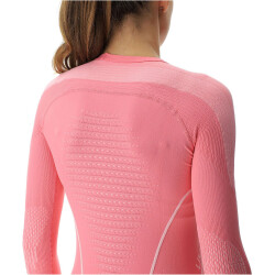 UYN Evolutyon langarm Funktionshirt Damen P372 - flamingo/white/white L/XL