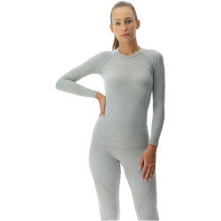 UYN Evolutyon langarm Funktionshirt Damen J914 - nautical grey/pearl/pearl S/M