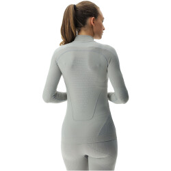UYN Evolutyon langarm Funktionsshirt Damen J914 - nautical grey/pearl/pearl XS