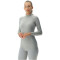 UYN Evolutyon langarm Funktionsshirt Damen J914 - nautical grey/pearl/pearl XS