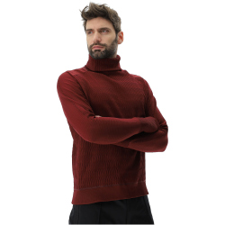 UYN Confident 2nd-Layer langarm Funktionsshirt mit Rollkragen Herren R741 - cordovan XS