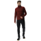 UYN Confident 2nd-Layer langarm Funktionsshirt mit Rollkragen Herren R741 - cordovan XS