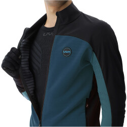 UYN Cross Country Coreshell Skijacke Herren K997 - blue poseidon/black/turquoise S