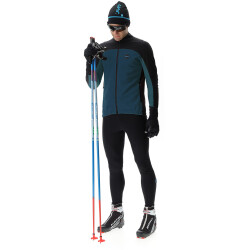 UYN Cross Country Coreshell Skijacke Herren K997 - blue poseidon/black/turquoise XXL