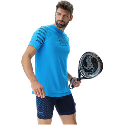 UYN Padel Series OW kurzarm Padel Tennisshirt Herren K909 - hawaiian surf S