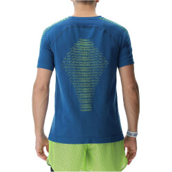 UYN Padel Series Smash kurzarm Padel Tennisshirt Herren K948 - blue poseidon/lime S