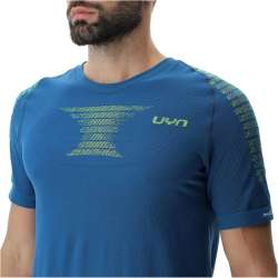 UYN Padel Series Smash kurzarm Padel Tennisshirt Herren K948 - blue poseidon/lime S