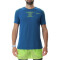 UYN Padel Series Smash kurzarm Padel Tennisshirt Herren K948 - blue poseidon/lime S
