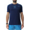 UYN Padel Series Smash kurzarm Padel Tennisshirt Herren K947 - dark blue/atlantic S