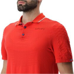 UYN Padel Series OW Padel Tennis-Poloshirt Herren R232 - mandarin red S