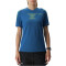 UYN Padel Series Smash kurzarm Padel Tennisshirt Damen K948 - blue poseidon/lime XS