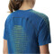 UYN Padel Series Smash kurzarm Padel Tennisshirt Damen K948 - blue poseidon/lime XS