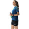 UYN Padel Series Smash kurzarm Padel Tennisshirt Damen K948 - blue poseidon/lime XS