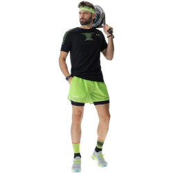 UYN Padel Series OW 2in1 Padel Tennisshorts Herren E077 - lime/black S