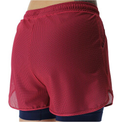 UYN Padel Series OW 2in1 Padel Tennisshorts Damen P500 - dark pink/dark blue XS