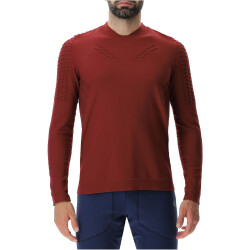 UYN Run Fit langarm Laufshirt Herren R703 - cabernet S