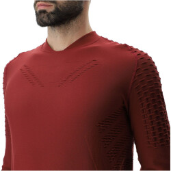 UYN Run Fit langarm Laufshirt Herren R703 - cabernet XL