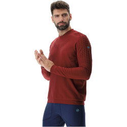 UYN Run Fit langarm Laufshirt Herren R703 - cabernet XL