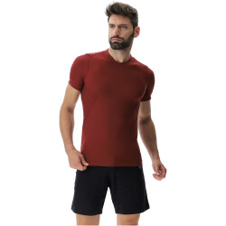 UYN City kurzarm Laufshirt Herren R703 - cabernet S