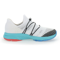 UYN Free Flow Tune XC Sneaker mit t&uuml;rkisfarbener Sohle Damen W068 - white/grey 35