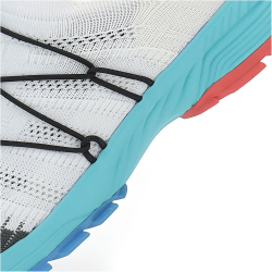 UYN Free Flow Tune XC Sneaker mit t&uuml;rkisfarbener Sohle Damen W068 - white/grey 35