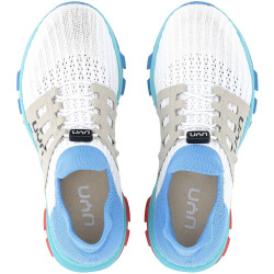 UYN Washi XC Sneaker mit türkisfarbener Sohle Damen W196 - white/light blue 35