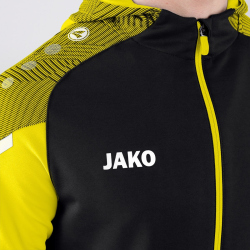 JAKO Performance Trainingsanzug Polyester mit Kapuze 808 - schwarz/soft yellow S