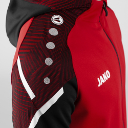 JAKO Performance Trainingsanzug Polyester mit Kapuze 101 - rot/schwarz S