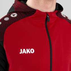 JAKO Performance Trainingsanzug Polyester mit Kapuze 101 - rot/schwarz S