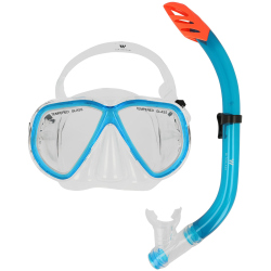 WITEBLAZE Wakatobi Schnorchelset 48 - blau transparent