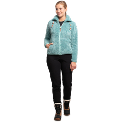 ICEPEAK Colony flauschige Fleecejacke Damen 530 - emerald S